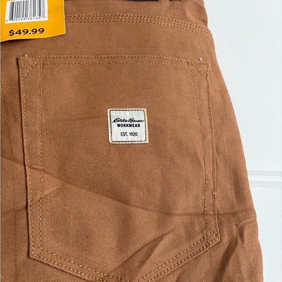 EDDIE BAUER Workwear Rugged Canvas Pants 38 x 32 Ballistic Duck 100% Cotton - Picture 10 of 10